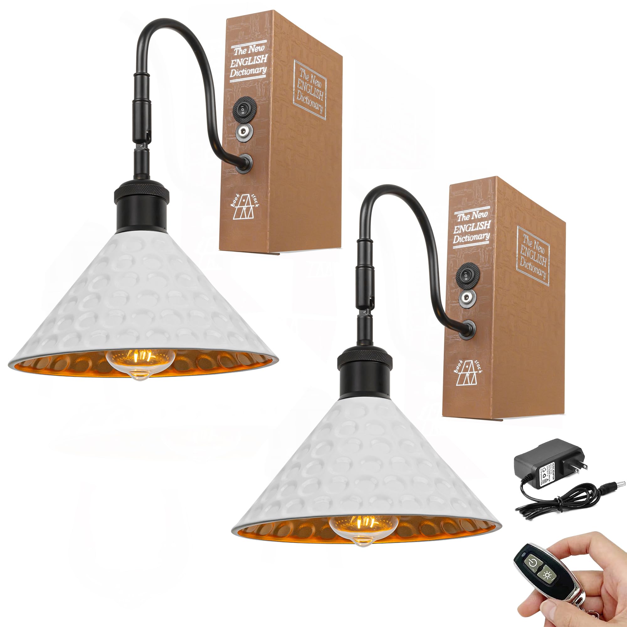 Amazon.co.jp : SKIVTGLAMP 電池式 LEDライト、リモコン式 ブック